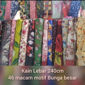 jual kain meteran buat seprai sarung bantal dan guling bahan disperse lembut dan anti luntur
