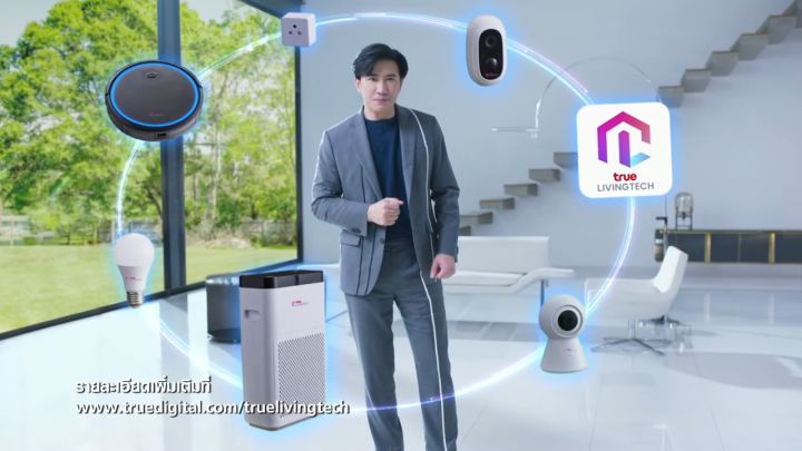 “New”กล้องวงจรปิดอัจฉริยะ Wi-Fi Camera 4Pro Ai 3MP "True LIVINGTECH (CCTV Indoor)" (ส่งไว,มีประกัน)