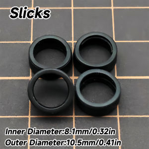 Kicarmod 1/64 Model Car ABS Wheels with Rubber Tire Brake Disc Refitting Parts Diameter 10mm For Model Car Tomica