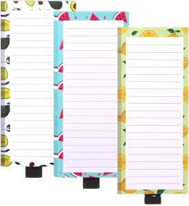 3pcs/set Customizable Magnetic Memo List Pad Fun And Functional Writing Pad For Grocery Shopping Refrigerator Magnet Note Taking