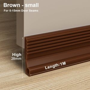 New Door Bottom Sealing Strip 1M Windproof Dust Stopper Guard Rain Weatherstrip Noise Reduction Insulator Sealer Home Hardware