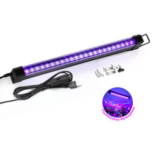 395-405nm Black Light LED UV Lamp Gel T8 Tube 5V USB Plug Ultraviolet Light LED Stage Blacklight UV LED Nail Lamp Parts Grow