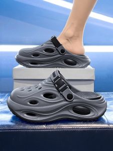 Summer Mens Sandals Outdoor Anti-Slip Thick Bottom Driving Sports Casual Feeling Beach Clogs Breathable EVA Slip-On Shoes