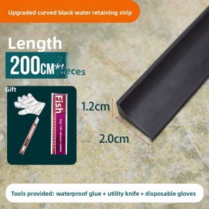 Kitchen Bathroom Self Adhesive Waterproof Edge Strip Sink Partition Water Barrier Solid Waterproof Sticker Home Cleaning Tools