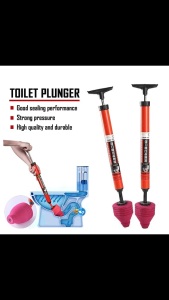 Toilet Plunger High Pressure Air Drain Blaster Gun Drain Clog Toilet Stailess Steel Tools Air Plunger Heavy Duty Drain Powerful Plungers for Toilet  Clogged Pipe Floor Drain Bathroom pump