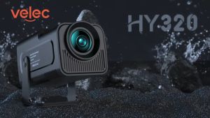 【🔥Buy 2 Get 20% OFF】HY320 Projector Mini Portable Android 11.0 OS Native 1080P 4K 10000 Lumens HY300 Projector with WiFi 6 BT 5.0 Screen Adjustment 180° Rotation