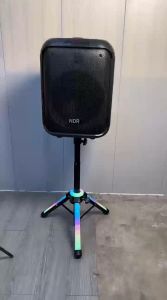 Hybriques Bluetooth Speaker with digital UHF wireless MIC and lightening Speaker Stand fit for family  party KTV  NDR-102B
