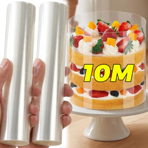 10/5m Cake Surround Film Transparent Cakes Collar Rolls Baking Kitchen Mousse Chocolate Sheets Surrounding Edge Pastry Dessert Tools