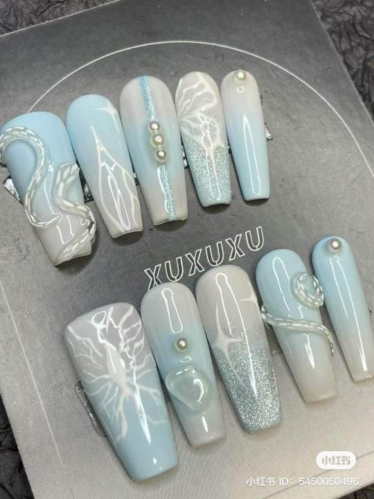 Nailbox thiết kế- mẫu nail kết hợp siêu ngầu[JUNNail] - Móng giả |  TheFaceHolic.com