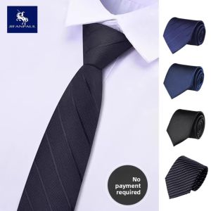 No-Tie Easy Wear Mens & Womens Black Korean Style Business Formal Wedding Hand-Tied Tie