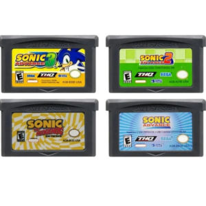 Bandai | GBA Game Card Sonic Game Card Series 32 Bit Video Game Console Sonic Advance 1 2 3 Hedgehog Genesis USA EUR Version