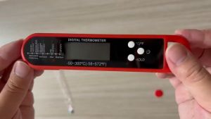 【Vinnatsu】Dilipat Termometer Makanan Digital Thermometer IP66 Anti Air Dapur Pengukur Suhu Temperatur Makanan Minumam