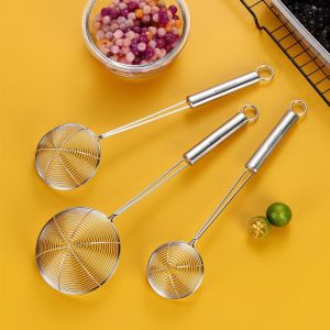 304 Thép Không Gỉ Vỏ Bọc Hạt Ngọc Trai Rây Nhà Bếp Dùng Cho Tiệc Tùng Nhà Hàng Nhà Hàng Rây Đựng Thức Ăn Lạnh Rây Đựng Thức Ăn Nhanh