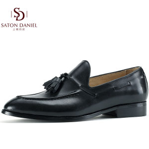 All-Matching Tassel Loafers British Mens Shoes Genuine Leather Casual One Pedal Suede Driving Leather Shoes 47 Small Size 35