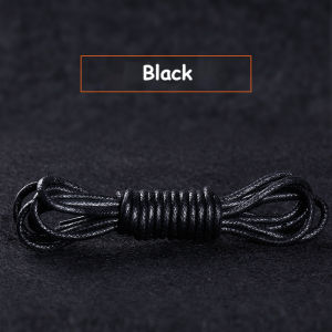 1Pair Cotton Waxed Shoelaces Round Oxford Shoe laces Boots Laces Waterproof Leather Shoelace Length 60/80/100/120/140/180cm