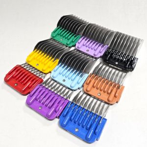 Animal Stainless Steel 9 Color Guide Comb Set for Most Oster/Wahl/Andis Detachable Clippers (ONLY Snap on Size #10/15/30 blades)