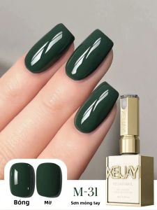 Gel Sơn Móng Tay Màu Xanh Quân Đội Mùa Thu Đông Lâu Trôi 15ml Màu Trắng Tinh Khiết Đa Năng Thích Hợp Cho Làm Móng Tại Nhà Chất Liệu Acrylate/Carbamate Copolymer