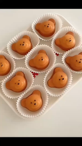 【Wangbokang】ถาดอบขนม ถาดหมี6/12 หลุม ถาดอบคุ๊กกี้ ไม่เหนียวติด สําหรับทําขนมเค้ก มีสองสีให้คุณเลือก