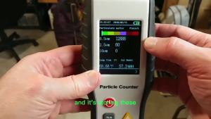 HT-9600 PM2.5 PM10 Detector Particle Dust Particle Counter Air Pollution Detector Particle Dust Meter 2.8in LCD Display
