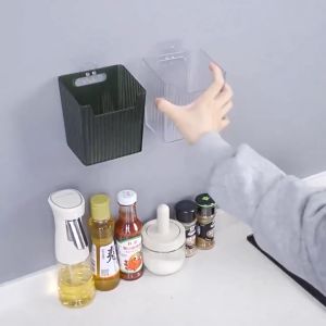 Kitchen Storage Box Ginger Garlic Storage Box Wall Hanging Bathroom Kitchen Organizer Shelf No Punching