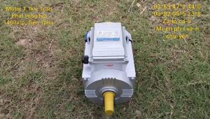 Motor điện 1pha 11kw tua chậm 1400v/p hàng Việt Nam bảo hành 12 tháng