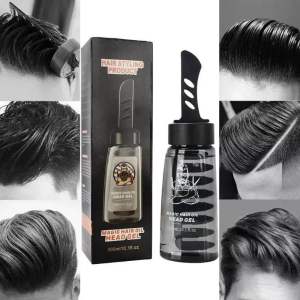 Hair Gel Comb Clay Wax Pomade Sisir Penyembur Rambut Lelaki 260ml