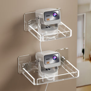 Multi-Functional Projector Camera Storage Rack Wall-Mounted Home Use Projector Holder No-Drilling Bedside Stand Dream Color