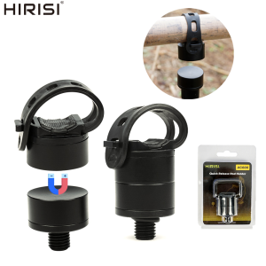 Hirisi Magnetic Carp Fishing Rod Holder Rest One-Click Quick-Release Portable Fishing Pod with Adjustable Secure Strap-On Mount
