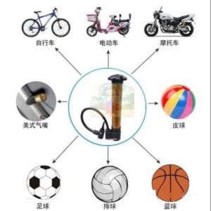 TJ Pompa Angin Sepeda Portable Mini Pompa Sepeda Mini Portable Penambah Angin Ban Bola Pompa Mini Angin Kasur Hidrolis Pompa Portable Mini