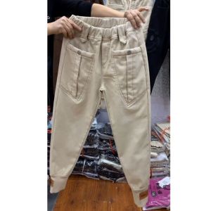 Thickened Fleece Harlan Pants Sports Casual Trousers Outerwear Loose Fit Autumn Winter Fashion plus Size Straight Leg Trousers