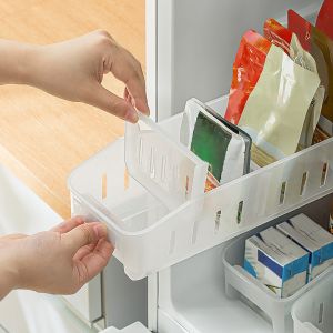 Plastic Storage Drawers Meal Prep Container Glass Plastic Refrigerator And Pantry Large Divided With Handles Modular Stacking