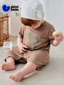 MINI BALA | Mini Cute Dinosaur Design Baby Jumpsuit Summer Wear