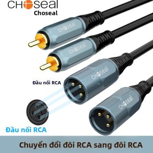 Choseal | Dây Cáp Âm Thanh Dual RCA sang XLR