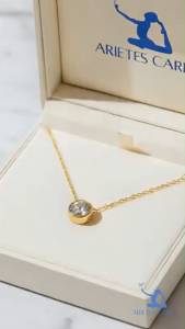 Moissanite Necklace S925 Sterling Silver Gold Plated D Color VVS1 Diamond Pendant with GRA Certificate for Women Anniversary Gift