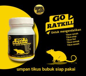 GO Ratkill racun tikus bubuk siap pakai 100 gr  paling ampuh mati kering aroma makanan tikuss