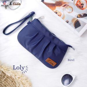 Pouch loly by Biru tsabita X elite bagan chocoly anti air  dompet wanita termurah