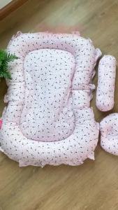 SiamLatex Bassinet ชุดที่นอนเด็กทารก (ที่นอน+หมอน+หมอนข้าง) เหมาะ สำหรับทารกแรกเกิด - 1 ขวบ