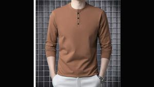 Kaos Henley Distro Panjang Kekinian & Kaos Henley Murah