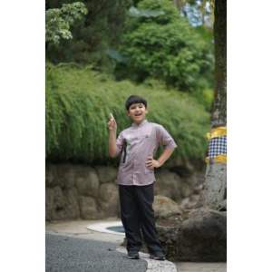 Setelan Pakaian Anak Baju Koko Kurta Emran Usia 1-10 Tahun Lengan Pendek Y2 Kidswaer