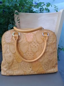 Hàng Si túi xách tay da đà điểu