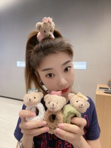 เครื่องประดับผมตุ๊กตาหมีน่ารักสําหรับเด็กผู้หญิงสไตล์ญี่ปุ่นและเกาหลีใต้ผูกผมหวานและวงดนตรีพร้อมดีไซน์ลูกสุนัข