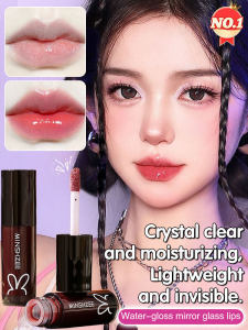 Mirror Lip Glaze NonStick Lip Lines Matte Star Doodle Lips Water glossy nude color