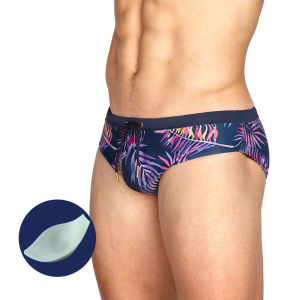 UXH Brand men swimwear mens low rise bikini swimsuits Surfing Beach Spandex shorts dry fit swim trunks