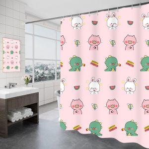 ม่านอาบน้ำชุดหนาพิเศษแบบไม่เจาะรูโพลีเอสเตอร์กันน้ำกันเชื้อราม่านกั้นห้องน้ำห้องน้ำผ้าม่านหน้าต่างม่านแขวนม่านประตู