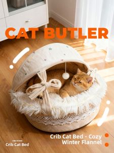 MAOGUANJIA | Thermal Winter Cat House Semi-Enclosed Design