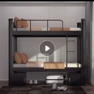 Spot Ultra Thick Double Bed Double Decker Bessie High-Quality Heavy-Duty Thickened Double Bed Simple Adult Frame Bed