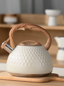 【MY Stock 24H Delivery】3L Stainless Steel Teapot Whistling Tea Kettle with Handle for Boiling Water