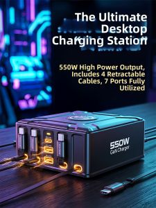 YUEHU | High Power Multi-port Desktop Charger 100W