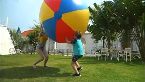 Giant Beach Ball Diameter Depan Inflasi 150cm Bola Pantai Jumbo Warna Bola Pantai Tiup