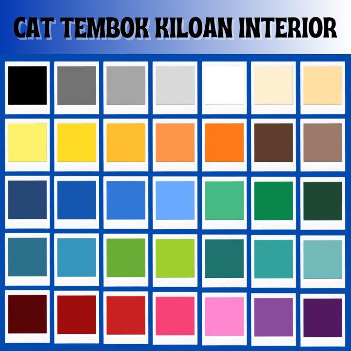 Cat Tembok Kiloan ½kg Interior Indoor Murah Berkualitas Varian Warna
